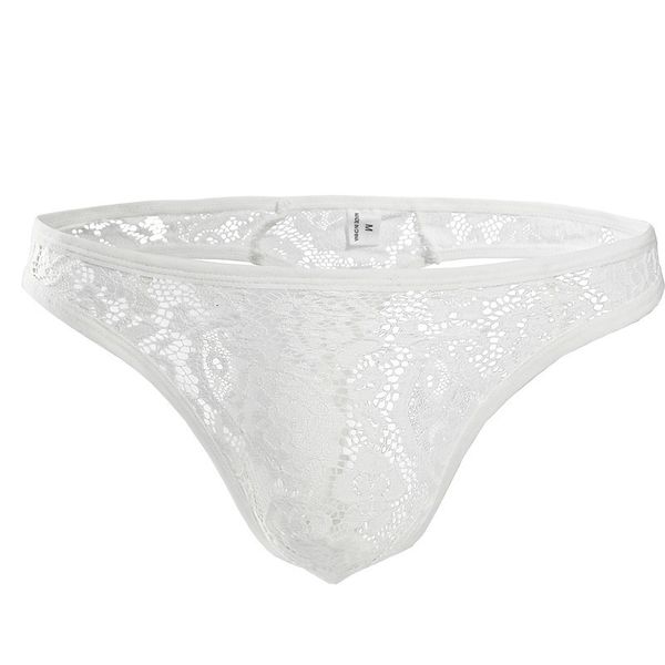 

mens lace hollow-out men panties male seamless enhance pouch bikini briefs men's underwear drop shipping, Black;white