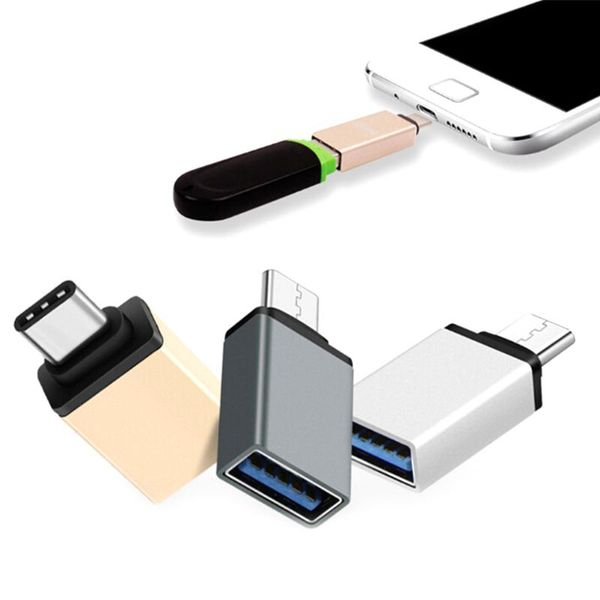 

usb-c type-c to usb otg mini adapter 3.0 converte for smartphone high speed certified cell phone accessories charger