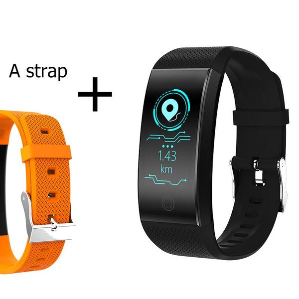 

original qw18 fitness bracelet watch blood pressure smart bracelet ip68 waterproof swimming sleep tracker sport for android ios bbyaoy