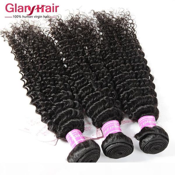 

unprocessed 8a brazilian curly virgin hair wefts 1b peruvian malaysian indian cambodian mongolian kinky curly wave human hair weaves bundles, Black