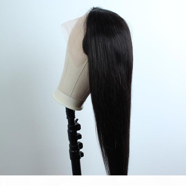 

brazlian human hair lace wigs 13x1x4 t part lace wigs straight 100% human hair 28 inch long human hair lace front wigs, Black;brown