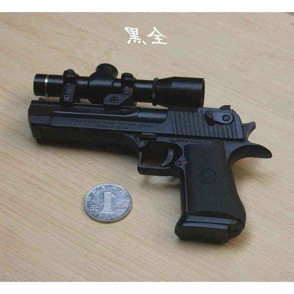 

231: 2.05 alloy empire desert eagle shell throwing pistol model simulation toy hand grab all metal can not be fired