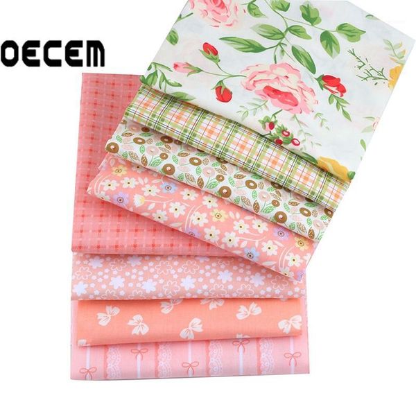 

oecem pink series cotton fabric patchwork tissue of handmade sewing home textiles 40x50cm 8pcs/lot o2-8-261, Black;white