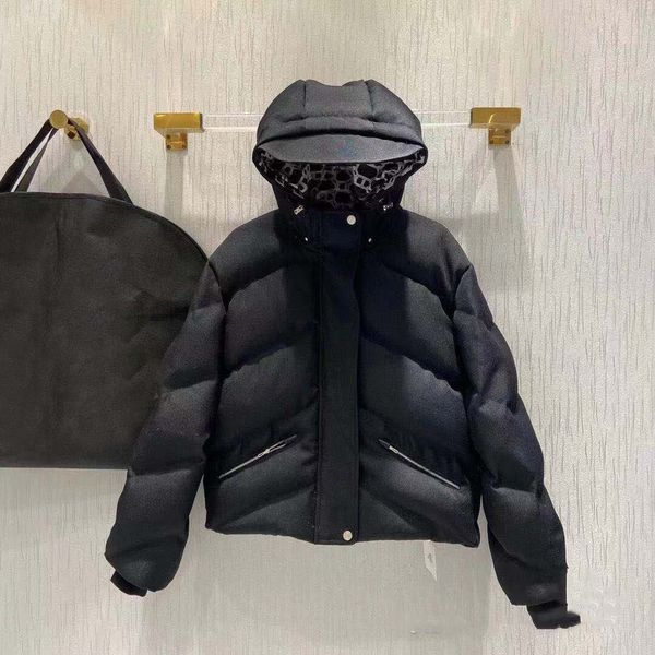 

2020 women down jacket street hip hop down jacket windproof warm logo printed long perfect details winter hoodies, Black