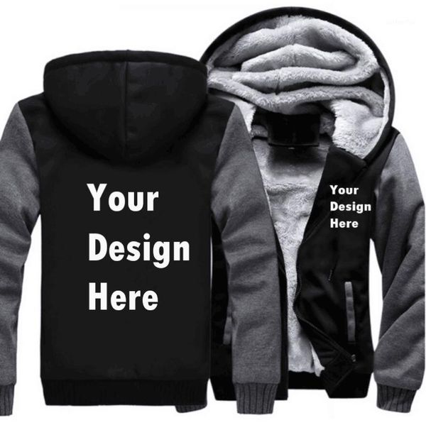 

logo custom men hoodies sweatshirt winter thicken hoodies professionally customized made printing logo graphic1, Black
