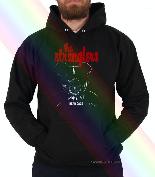 

men's hoodies & sweatshirts the stranglers bear cage black hoodie skids buzzcocks1