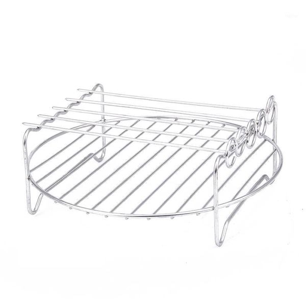 

air fryers double layer rack accessory with 5 skewers, for airfryers1