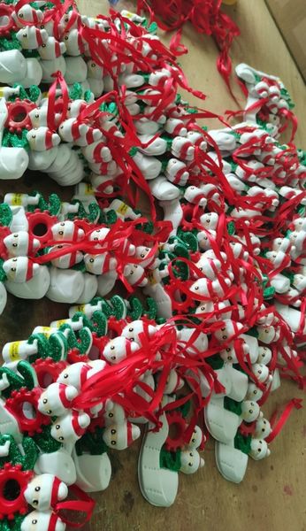 

house cartoon survivor's white for christmas hanging ornament pendant gift bwws