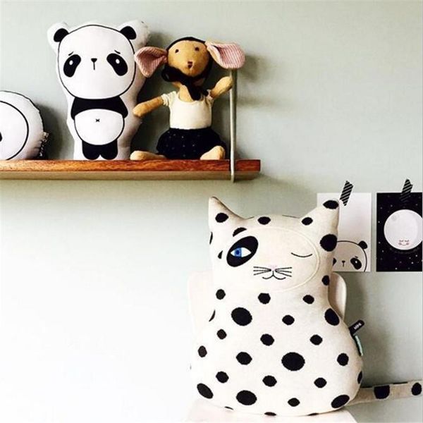 

северный стиль сумасшедший кошка вязание подушки подушки детская комната украшения детский коттедж подушка дома ремесло украшения 31x30cm bb