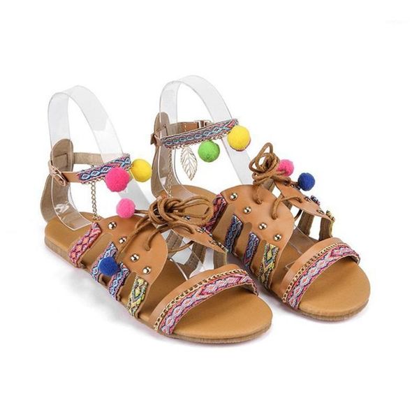 

open toe summer beach soft shoes side buckle ethnic style wear resistance pu travel daily student party women flat sandals1, Black