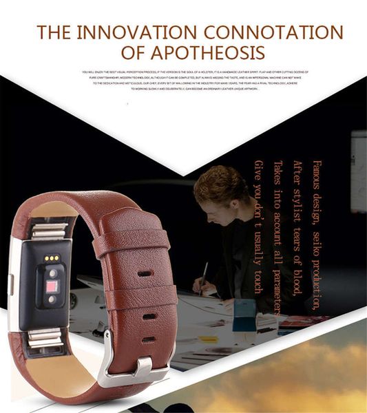 

suitable for leather strap fitbit charge2 smart sport wri