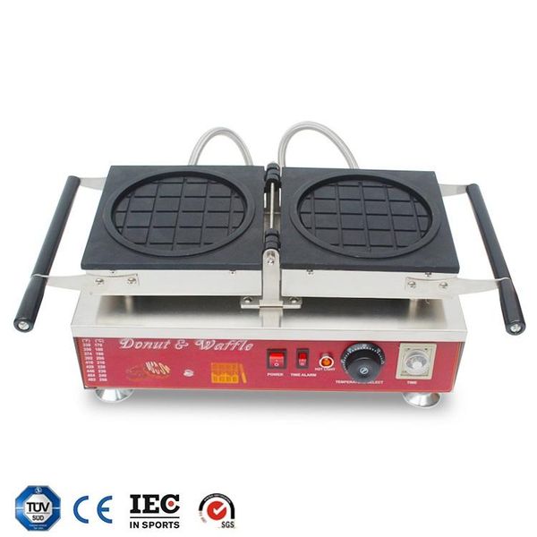 

electric circle waffle maker rotatable designs waffle making machine for sale
