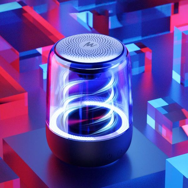 

wireless bluetooth speakers portable mini speaker music stereo hifi soundbox with led light microphone for smartphone pc