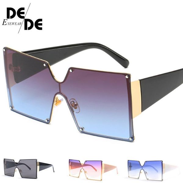 

sunglasses ladies square women oversized shades vintage brand designer silver mirror sun glasses for female d325, White;black
