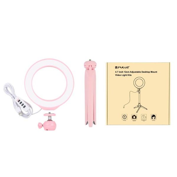 

прочные и практичные светодиодные кольца vlogging selfie фотографии видео фонари с холодной ботинок на штативной шариковой головкой