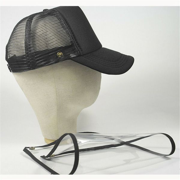 

women protective cap anti saliva face shield mens plastic hat-mounted clear mask
