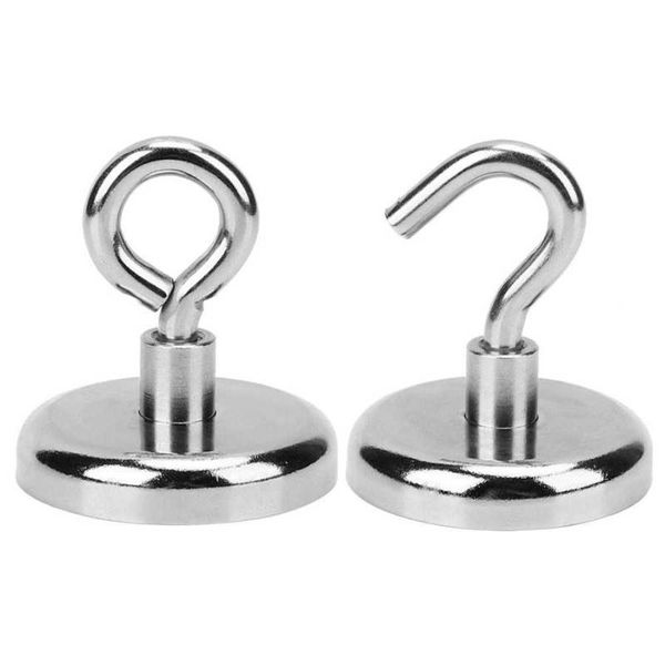 

hooks & rails 2pcs hanging hook fishing magnet kitchen tool hardware parts n35 for adsorbable items