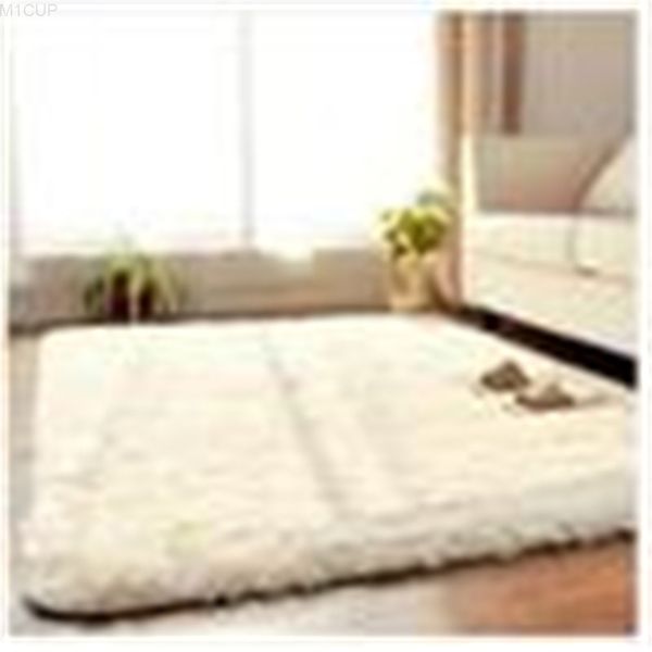 

wholesale-new fashion living dining car flokati shaggy rug anti-skid seatmat soft carpet for bedroom 50*80cm