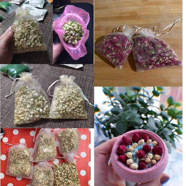 

20g natural dried flowers jasmine buds red fruit sachet fill dried flower aromatherapy wardrobe desiccant air refreshin jllslz