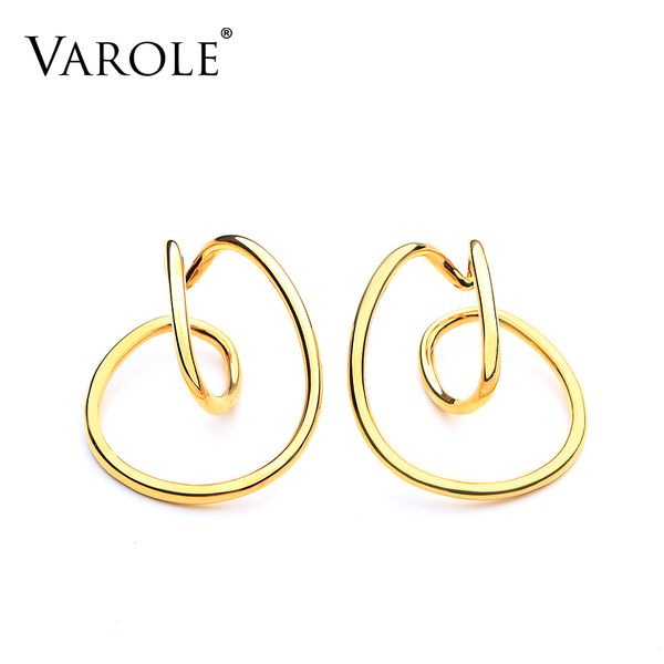 

varole new curve line ear cuff clip on earrings for women gold color big earcuff earings without piercing jewelry