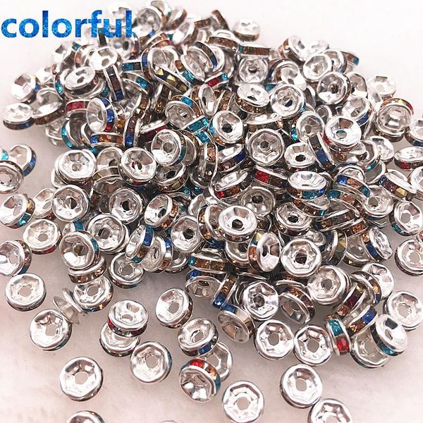 

50 шт. 6 мм crysta rhinestone стекло круглые свободные разные бусины для ювелирных изделий diy браслет ожерелье wmtyts