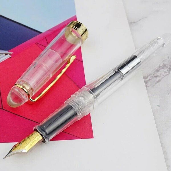 

lorelei lingmo acrylic fountain pen eyedrop ink pen f nib converter ink are not including stationery office school supplies1