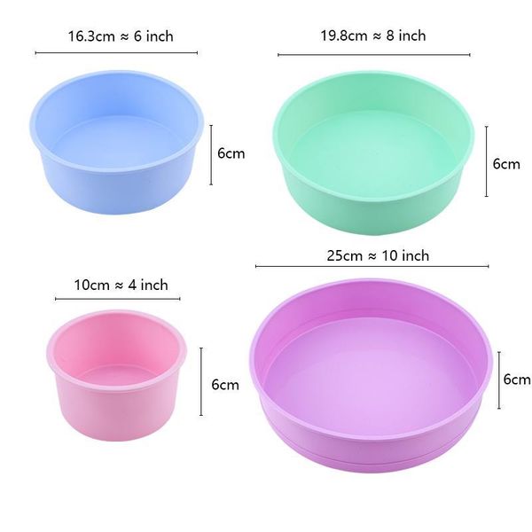 

round sile cake mold 4 6 8 10 inch sile mould baking forms sile baking pan for pas jllcmh