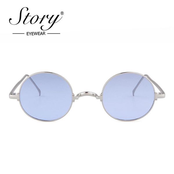 

sunglasses story retro round women men 2021 designer vintage personality bridge small frame glasses shades s128u, White;black