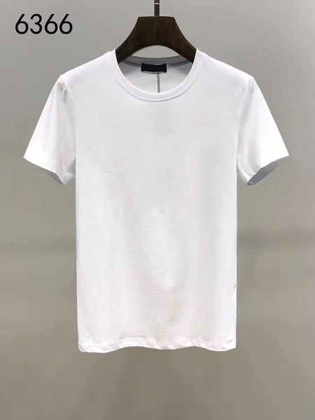 

20ss men's t-shirt letter am print round neck short sleeve black white fashion men's ladies tee, White;black