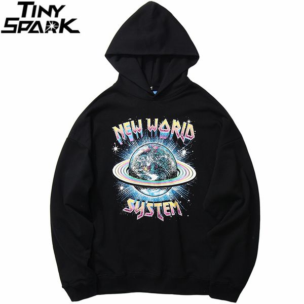 

2020 hip hop streetwear hoodies sweatshirt new world print men harajuku pullover hoodie cotton autumn loose sweat shirt black lj201029