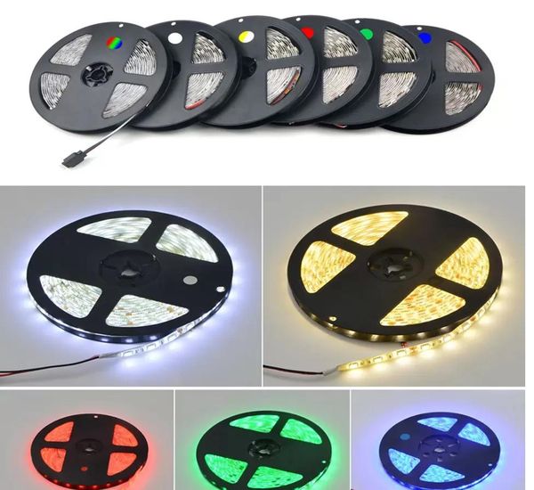 2022 nuova striscia LED RGB SMD 2835 5M nastro RGB impermeabile DC12V diodo nastro strisce led luce striscia flessibile lampada IR controller WIFI