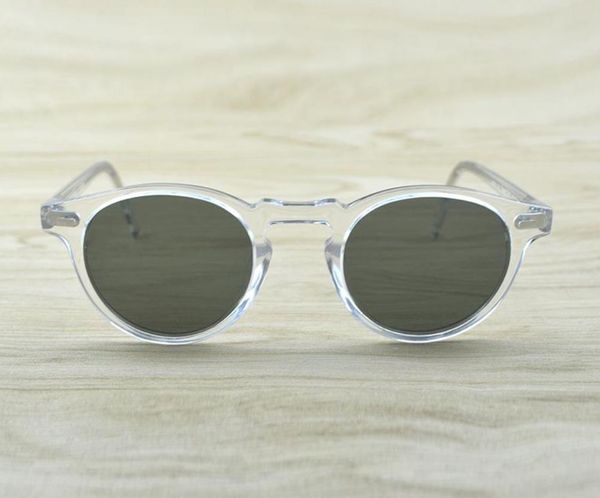 

gregory sun peck designer 45mm 47mm men and sunglasses sunglasses ov polarized women ov5186 brand glasses vintage 5186 retro pkqil, Slivery;brown