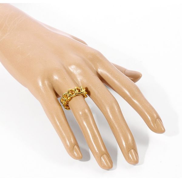 

краткие кольцевые кольцевые кольца сгибания металлических цепей, Golden;silver