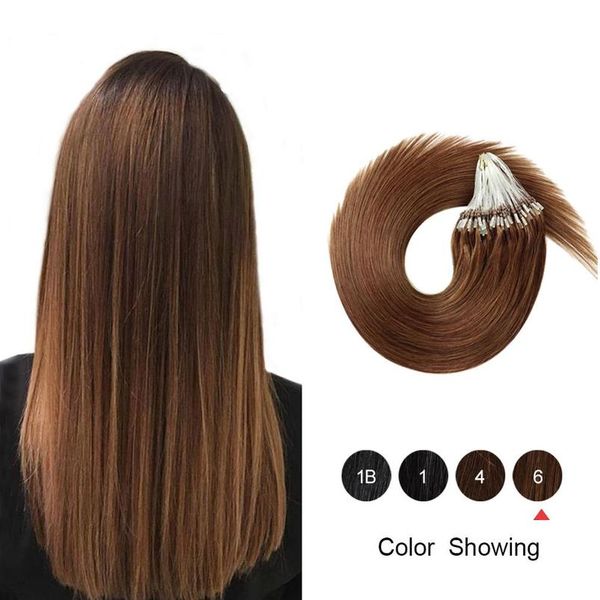 

gazfairy stripe loop micro ring hair micro bufl links extensions remy remy hair hair 16 \ "20 \" 24 \ "1g / ​​s 25g-100g wmtwik, Black