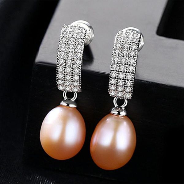 

dangle & chandelier coeufuedy real sterling silver 925 drop earrings big pearl freshwater for women luxury earring