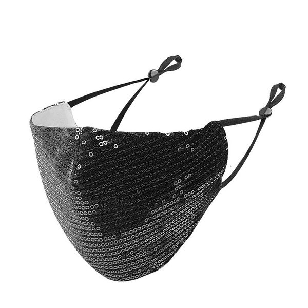 

sequins filter-inserted fashion bling face into masks thin summer dust-proof breathable cotton designer