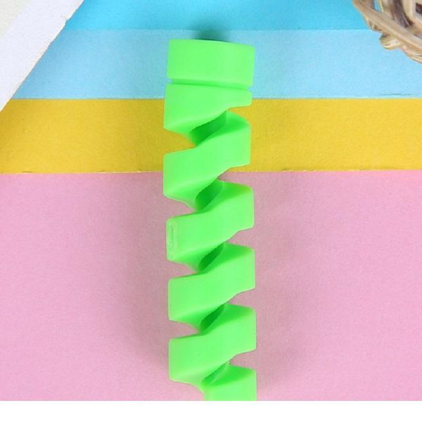 

10pcs/lot flexible spiral tube cable winder protector wire cord organizer protetor for watch iphone charging cable qylquf