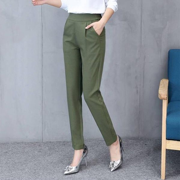 

fashion women autumn solid color pants pantalones mujer female slim casual comfortable spring trousers drop shipping, Black;white