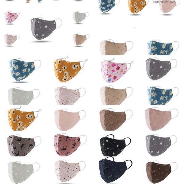

cotton washable 100% cartoon face mouth kids reusable mask with filter dus ff94 xhyj