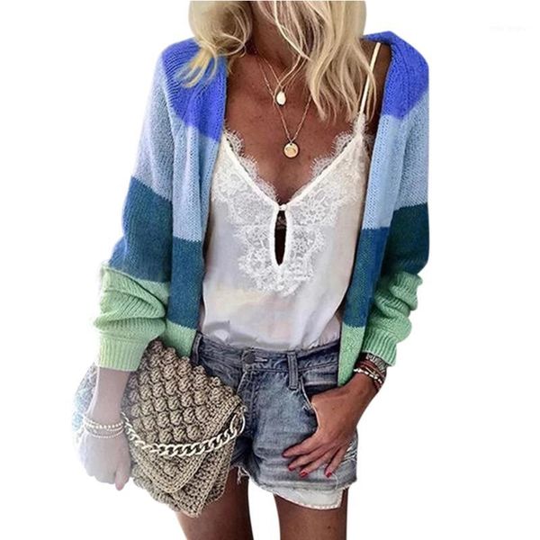 

nibesser autumn new womens casual cardigans long sleeve open front loose warm cardigans multi-color knitting sweater blouses1, White;black