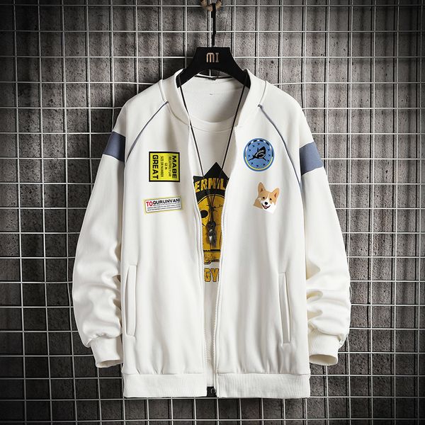 

2020 новый осенний жаккардовый мужской кардиган пальто молодежные толстовки толстовка человек хаудж жажон транспорт snb, Black