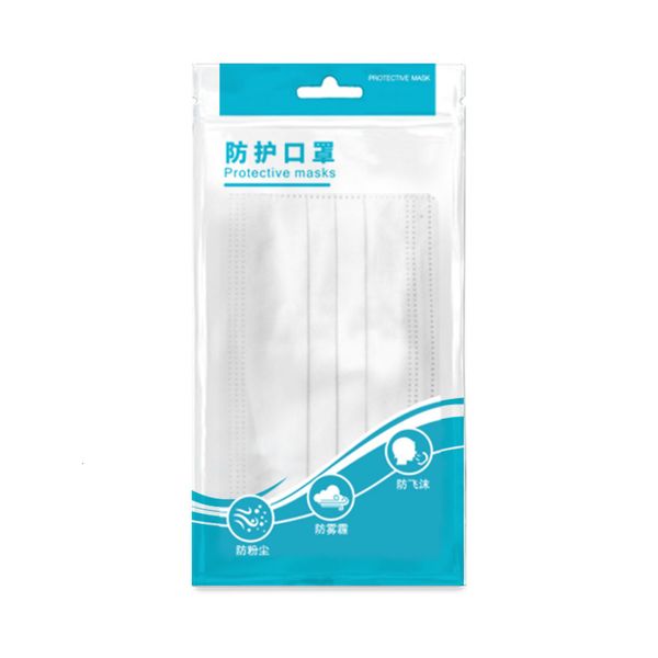 

pieces in disposable three-layer blown pack with layer, 10 o22v mask a melt mnghr
