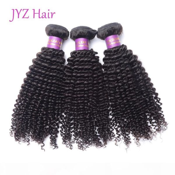 

brazilian peruvian indian malaysian mongolian kinky curly virgin hair 3 bundles lot natural color unprocessed human hair weave extensions, Black