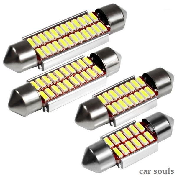 

emergency lights festoon 31mm 36mm 39mm 42mm led bulb c5w c10w super bright 4014 smd canbus error auto interior lamp car styling light