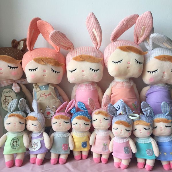 

2 piece metoo doll soft plush toys for girls baby cute rabbit beautiful angela stuffed animals for kids q1215