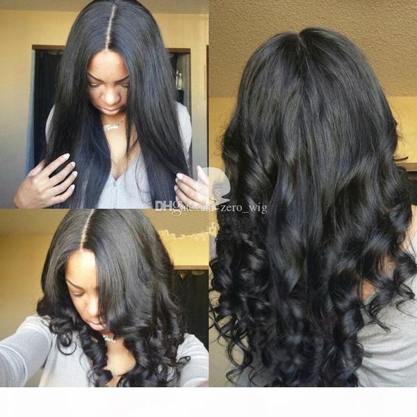 

8a full lace human hair wigs for black women brazilian loose wave front lace wigs lace front human hair wigs baby hair, Black;brown