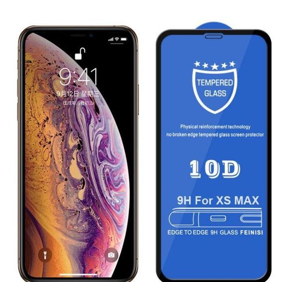 

10d curved anti-explosion hd full cover tempered glass screen protector for iphone 11 pro x xr xs max 7 8 plus p qylgfw dh_niceshop