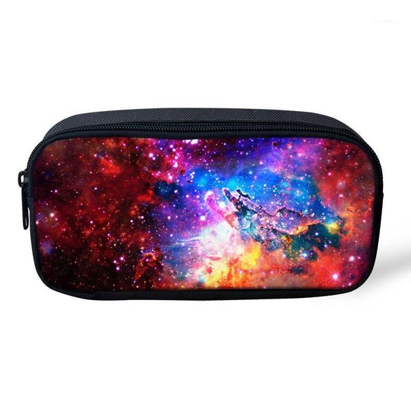 

colorful 3d galaxy child pen pencil bag universe star pencil holder pen stationary bags women make up cosmetic cases1