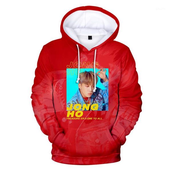 

kpop ateez new treasure ep.3 : one to all print hooded sweatshirt men/women casual hip hop harajuku hooded clothes1, Black