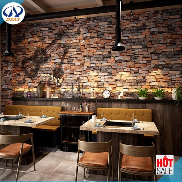 

wallpapers retro vintage marble stone bar cafe culture wallpaper 3d simulation brick dzas-lq